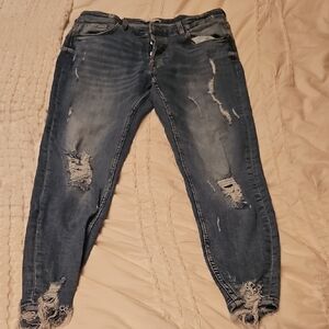 Zara Light Blue Denim Jeans